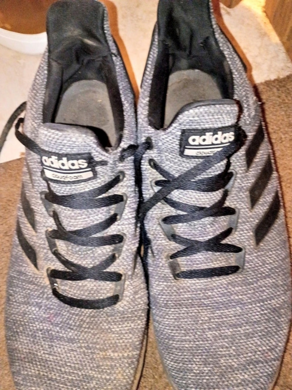 adidas Cloudfoam Swift Racer Gray & Black Sneakers